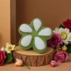 Five-petal flower cushion throw pillow details Picture